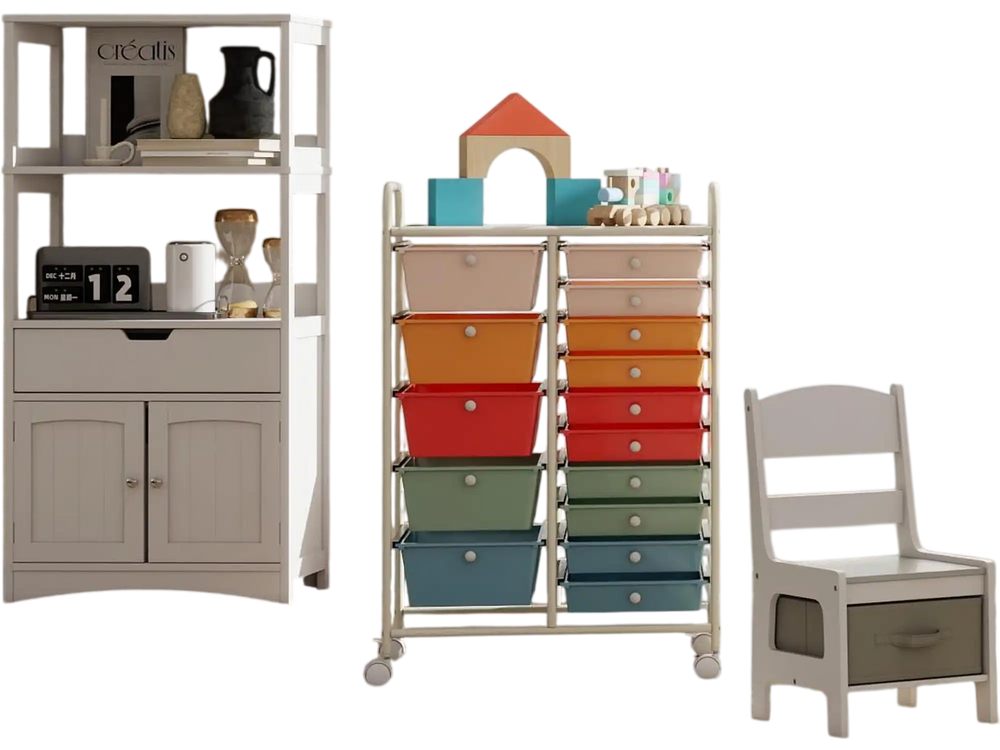 Efficient Dining and Storage Bundle for Clean Compact Living