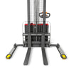 2640lbs Lithium-ion Electric Straddle Stacker,  118" Lift,  Adjustable Legs & Forks,  F26-118S