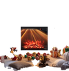 18 Inch 750W/1500W Electric Fireplace Insert with Remote Control and Adjustable Flame Colors - Gallery View 1 of 10