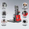 2640lbs Lithium-ion Electric Straddle Stacker,  98" Lift,  Adjustable Legs & Forks,  F26-98S