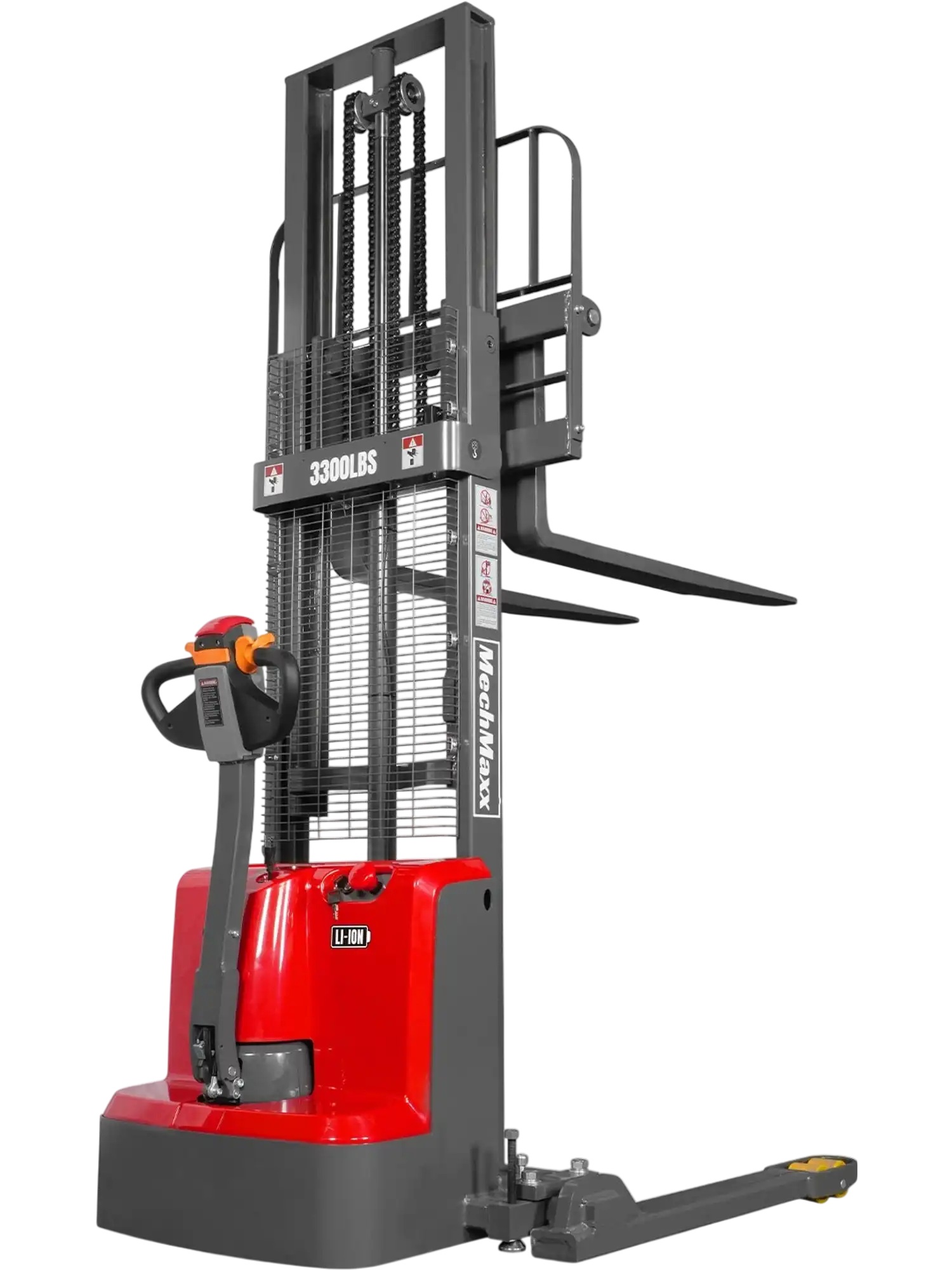 MechMaxx F33-98S Stacker 3300 lbs Lithium-ion Electric Straddle 98