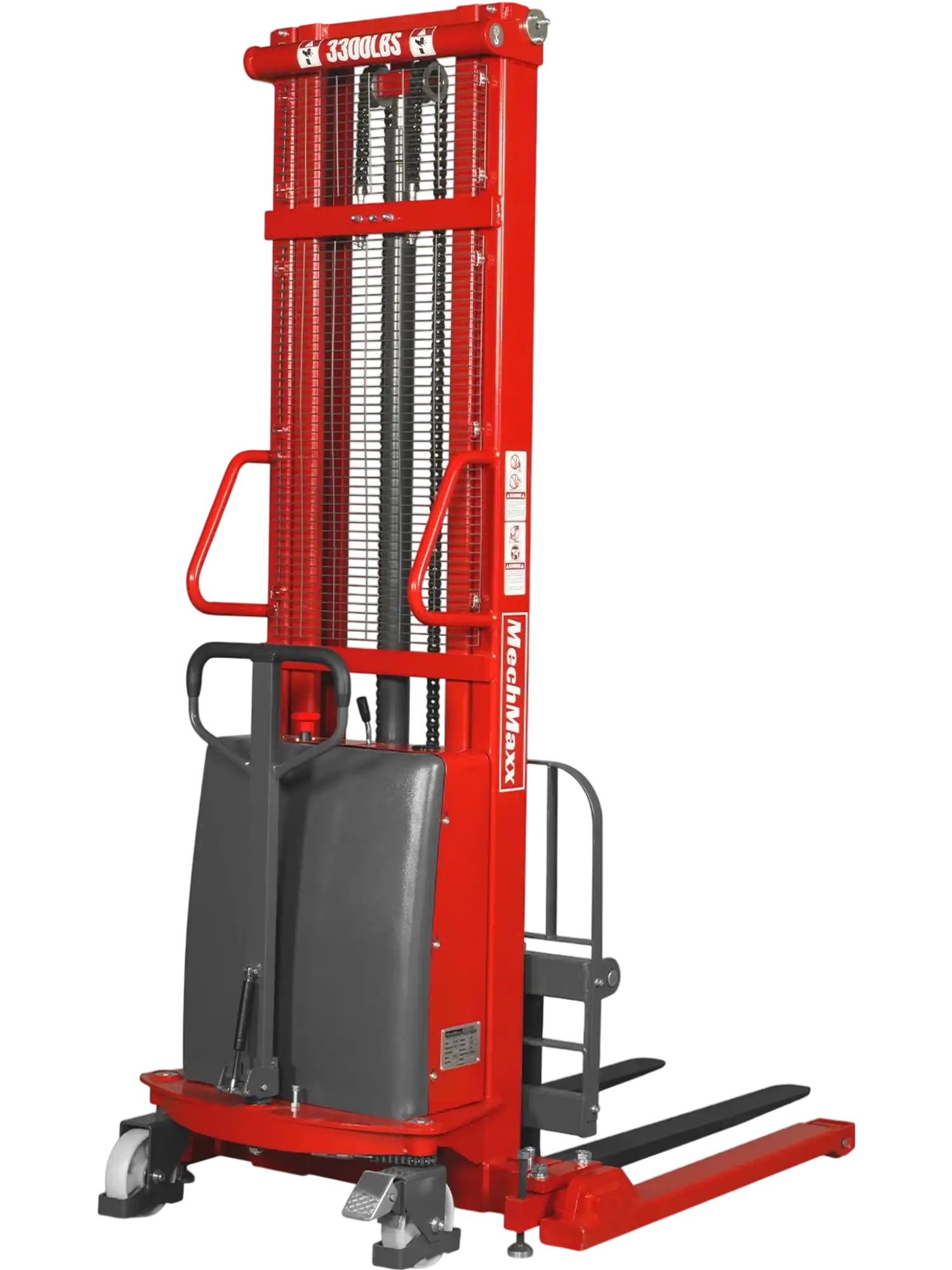 MechMaxx S33-138S Stacker 3300 lbs Semi-Electric Straddle 138