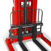 3300lbs Semi-Electric Straddle Stacker,  118" Lift,  Adjustable Legs & Forks,  S33-118S