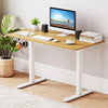 Electric Standing Desk Frame Height Adjustable Computer Desk Base with LED Display-White - Gallery View 1 of 10