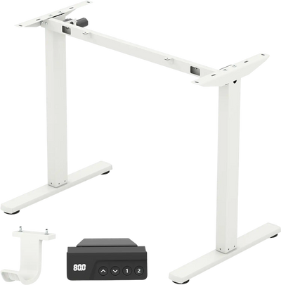 Costway Electric Standing Desk Frame Height Adjustable Computer Desk Base LED Display 12660126 New
