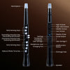 Electronic wind instrument synthesizer in black with touch-sensitive keys and MIDI connectivity for versatile music.