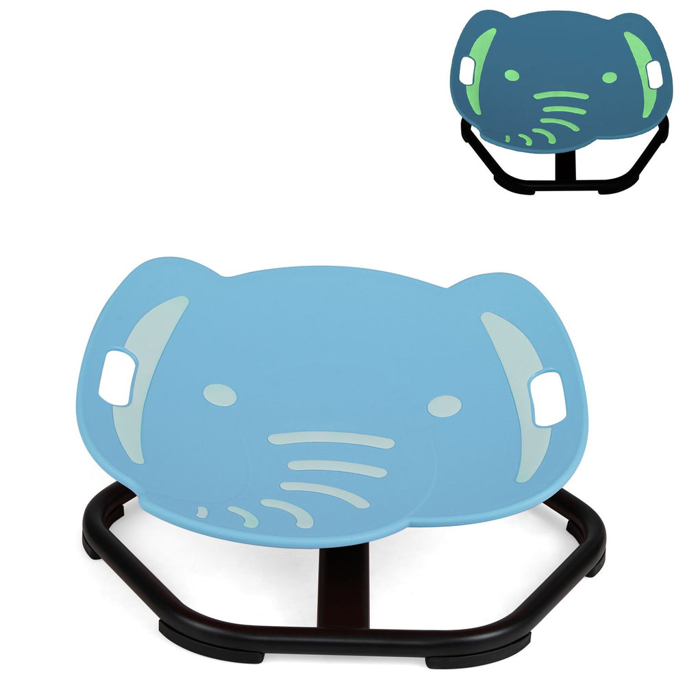 Elephant-Shaped Spinning Chair for Autistic and ADHD Kids-Blue - Gallery View 1 of 1