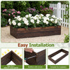 Elevated wooden garden planter box kit with fir wood construction, ideal for flowers and vegetables, easy assembly.