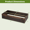 Elevated wooden garden planter box dimensions showing 45" x 23" x 9.5", ideal for outdoor planting and gardening.