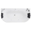 Empava Bathtub 71" Freestanding Hydro Massage Whirlpool with Center Drain New