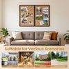 Enclosed bulletin board with aluminum frame and felt surface, ideal for displaying notes in office, school, or community settings.