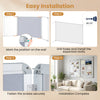 Enclosed bulletin board with a lockable aluminum frame features a grey felt surface and shatter-resistant PET doors for durability.