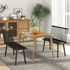 Entryway Bench for 2 with Spindle Back for Kitchen Dining Room Hallway-Black - Gallery View 1 of 10
