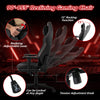 Ergonomic high back gaming chair in black with adjustable headrest, lumbar pillow, and reclining feature for ultimate.