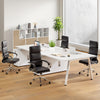 Ergonomic black leather office chair with adjustable height and rocking function, ideal for office or home use.