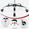 Close-up of the 5-claw base and rolling casters of the ergonomic mesh office chair for smooth mobility and stability.