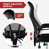 Height-adjustable backrest knob on the ergonomic mesh office chair for customizable support and comfort.