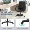 Ergonomic office chair with high back and chrome armrests, supporting up to 350 lbs, perfect for home or business use.