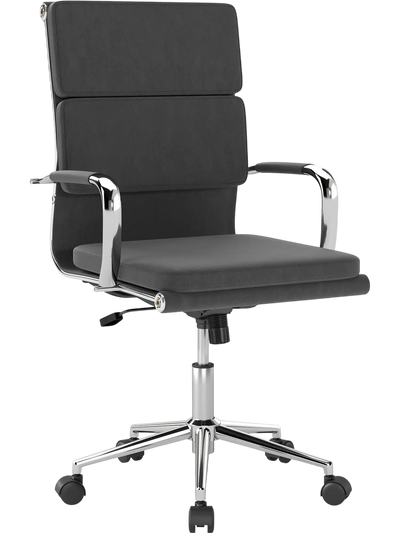 Costway Ergonomic Office Desk Chair Rocking Backrest Height-Adjustable Padded Seat 33252027 New