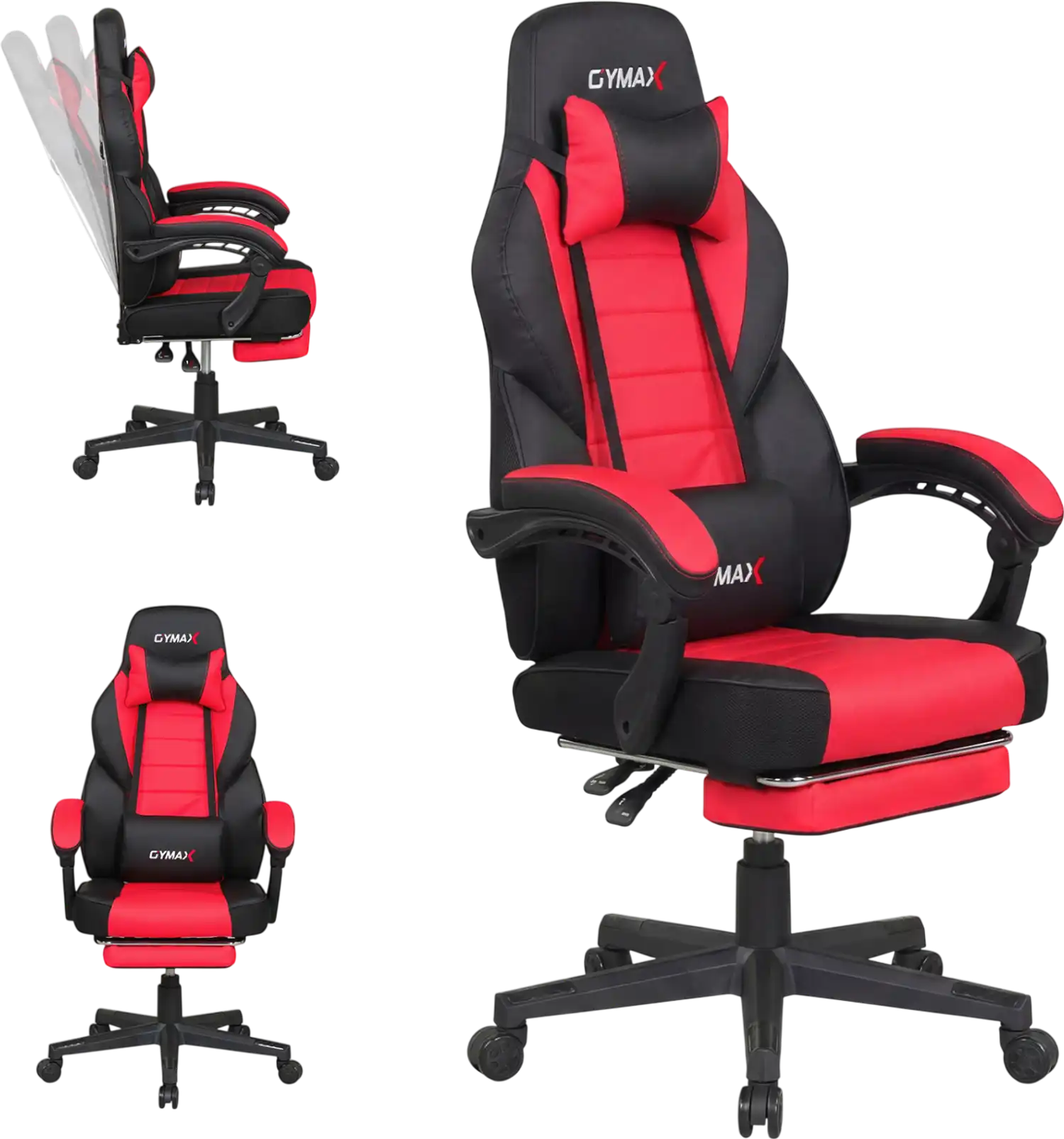Costway Ergonomic Gaming Chair Reclining Backrest Headrest 76910335 New
