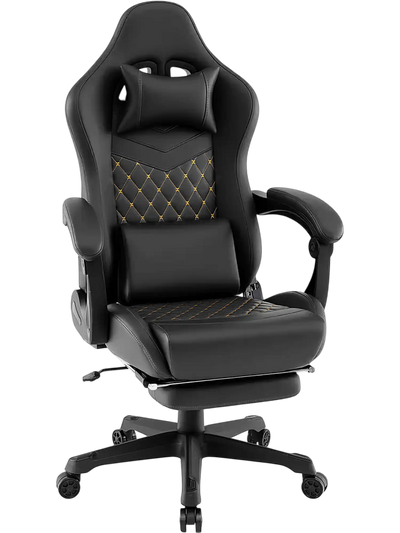 Costway Ergonomic Gaming Computer Chair w/ Headrest Lumbar Pillow 216439875 New
