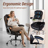 Ergonomic brown executive office chair with padded seat, contoured backrest, and adjustable height for optimal support.