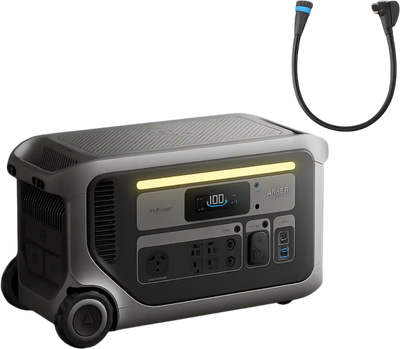 Anker SOLIX F3000 Portable Power Station 3072Wh 3600W with 120V Input Adapter New