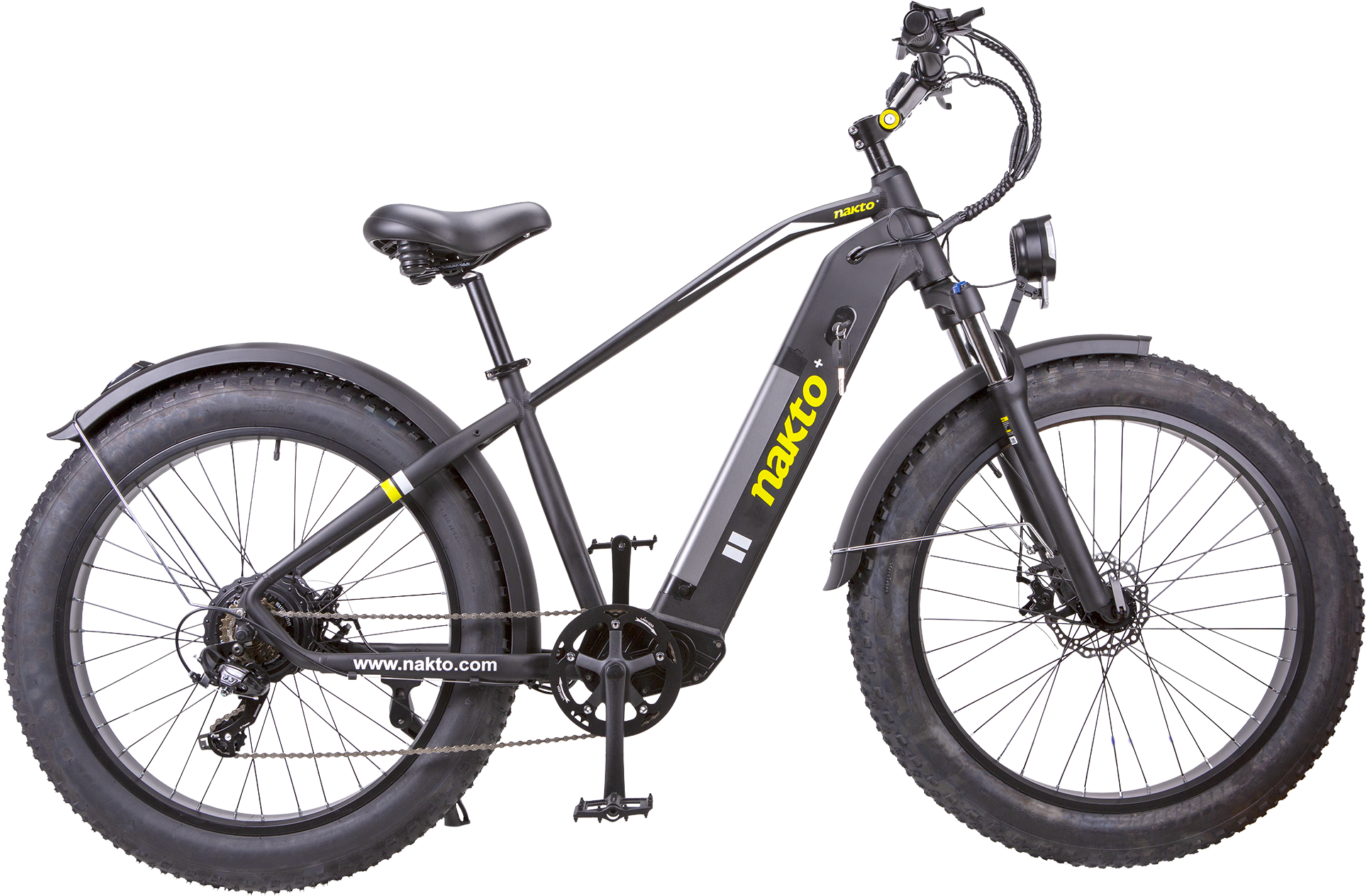 NAKTO F6 Fat Tire Electric Bicycle 6 Speed 26