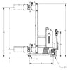 Valley Craft Fully Powered Drum Lift and Rotator 90" Grip Counterweighted 1,000 Lb Capacity F80145A8 New