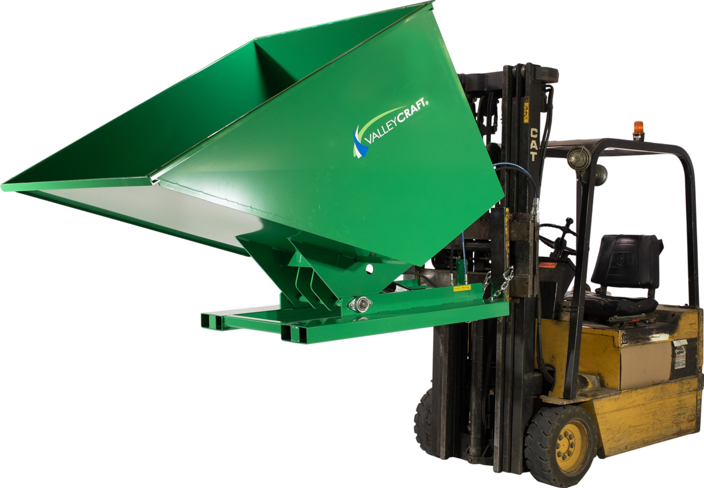 Valley Craft Hydraulic Powered Self-Dumping Hopper 2 Cu Yd 2,000 Lb Capacity F89141 New