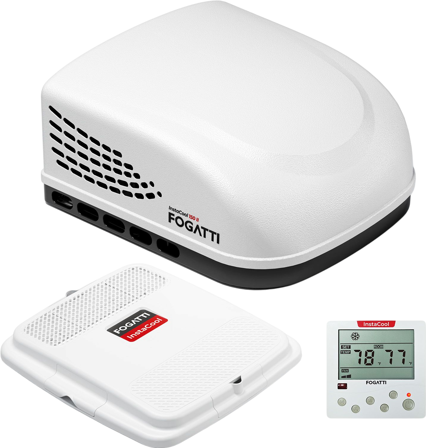 Fogatti InstaCool 150 II RV Rooftop Air Conditioner Non-Ducted 15,000 BTU 115V New