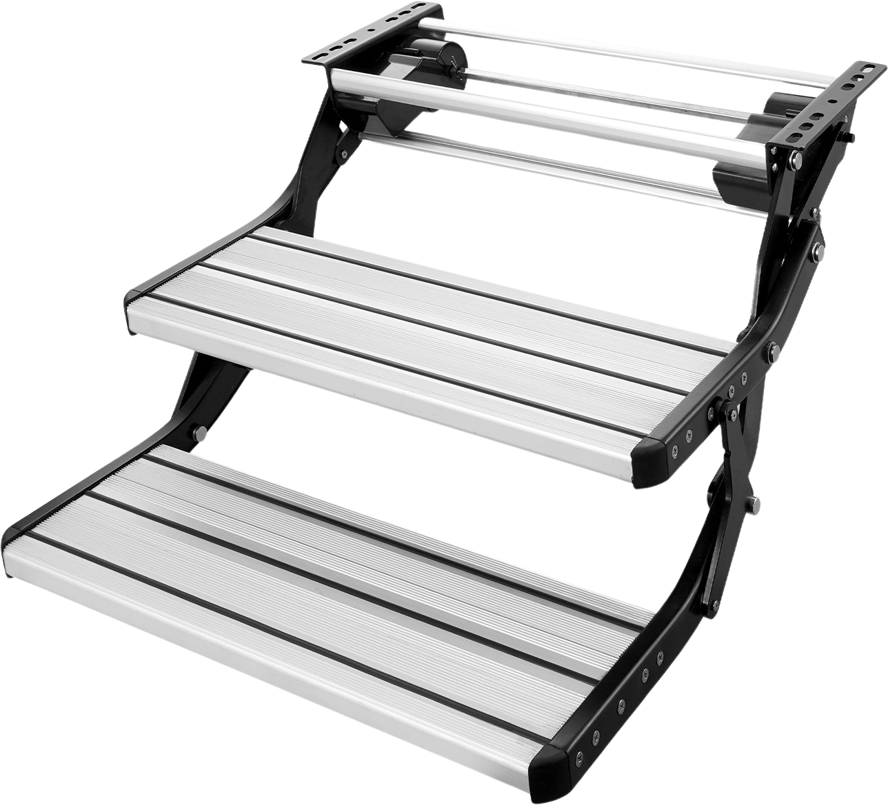 Vevor 2-Step Electric Retractable RV Steps DC12V 440 lbs. Load Aluminum Alloy Non-Slip New