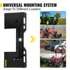 Vevor Universal Skid Steer Mount Plate 1/4" Thick 3000 Lbs Capacity Quick Attach New