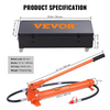 Vevor Hydraulic Ram With Pump Car Jack 20 Ton Porta Power Kit With 4.6 ft Oil Hose And Storage Case New