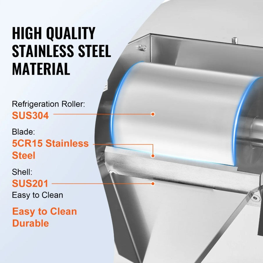 Vevor Commercial Snowflake Ice Machine 573 Lbs/Day Stainless Steel Multi-Texture Ice New