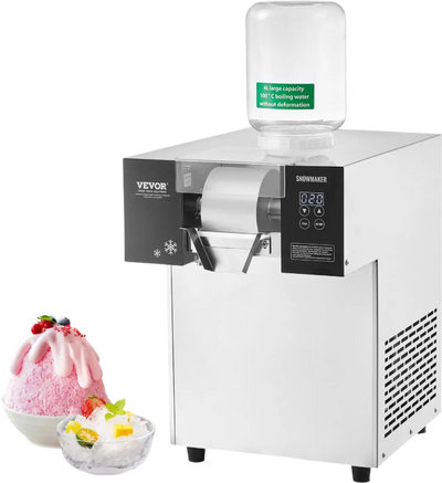 Vevor Commercial Snowflake Ice Machine 397 Lbs/Day Stainless Steel Multi-Texture Ice New