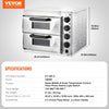 Vevor Electric Countertop Pizza Oven 14" Commercial Stainless Steel Indoor New
