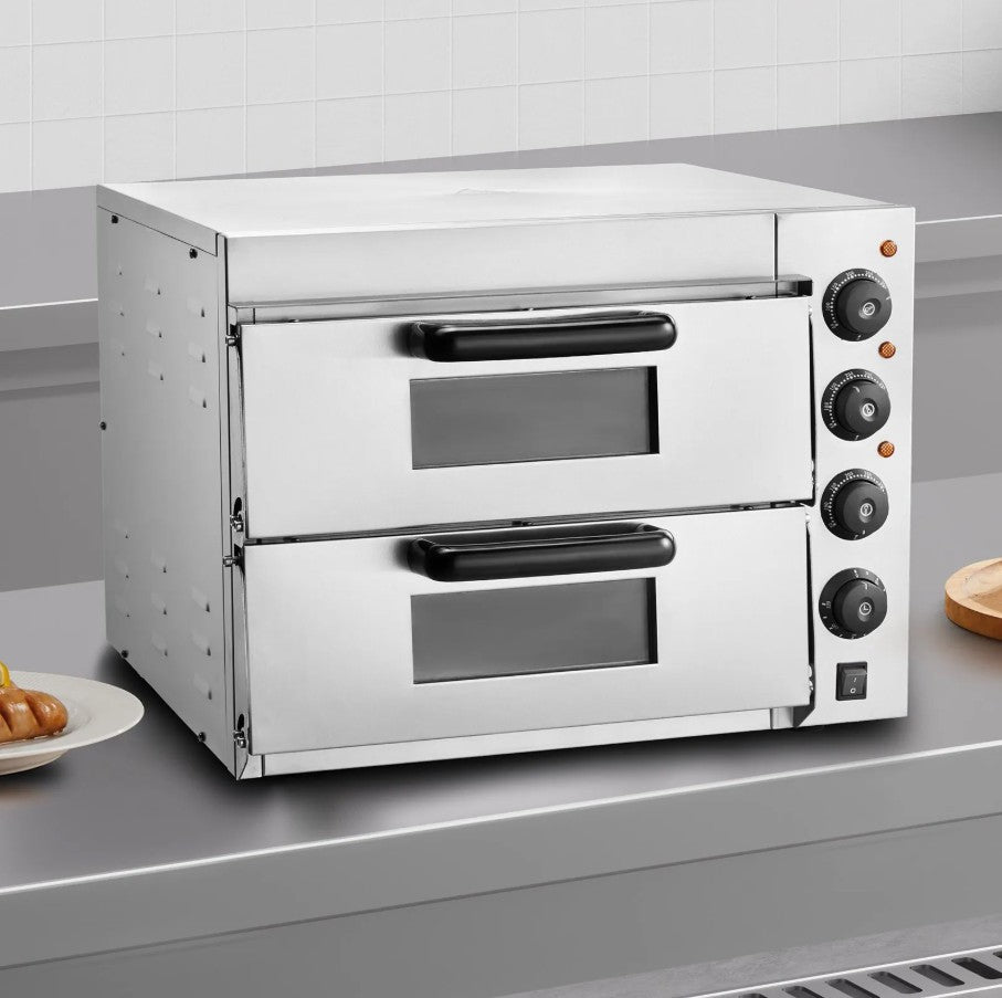 Vevor Commercial Countertop Electric Pizza Oven for 16" Pizzas 2700W Indoor New