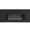 Close-up of the 26-inch infrared electric fireplace insert, featuring a black finish and adjustable flame effects for.