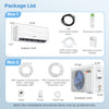 Indoor unit of the 9100 BTU Mini Split Air Conditioner with remote control, designed for efficient heating and cooling.