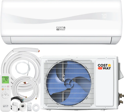 Costway Blast Series 9100 BTU 20.5 SEER2 115V Mini Split Air Conditioner Heat Pump 43506308 New