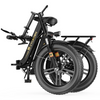 Cycrown CycFree Fat Tire Folding Electric Bicycle 7 Speed 20" 500W Motor with Peak 750W 48V 20Ah Lithium Battery 20 MPH 75 Mile Range Black New Canada Only