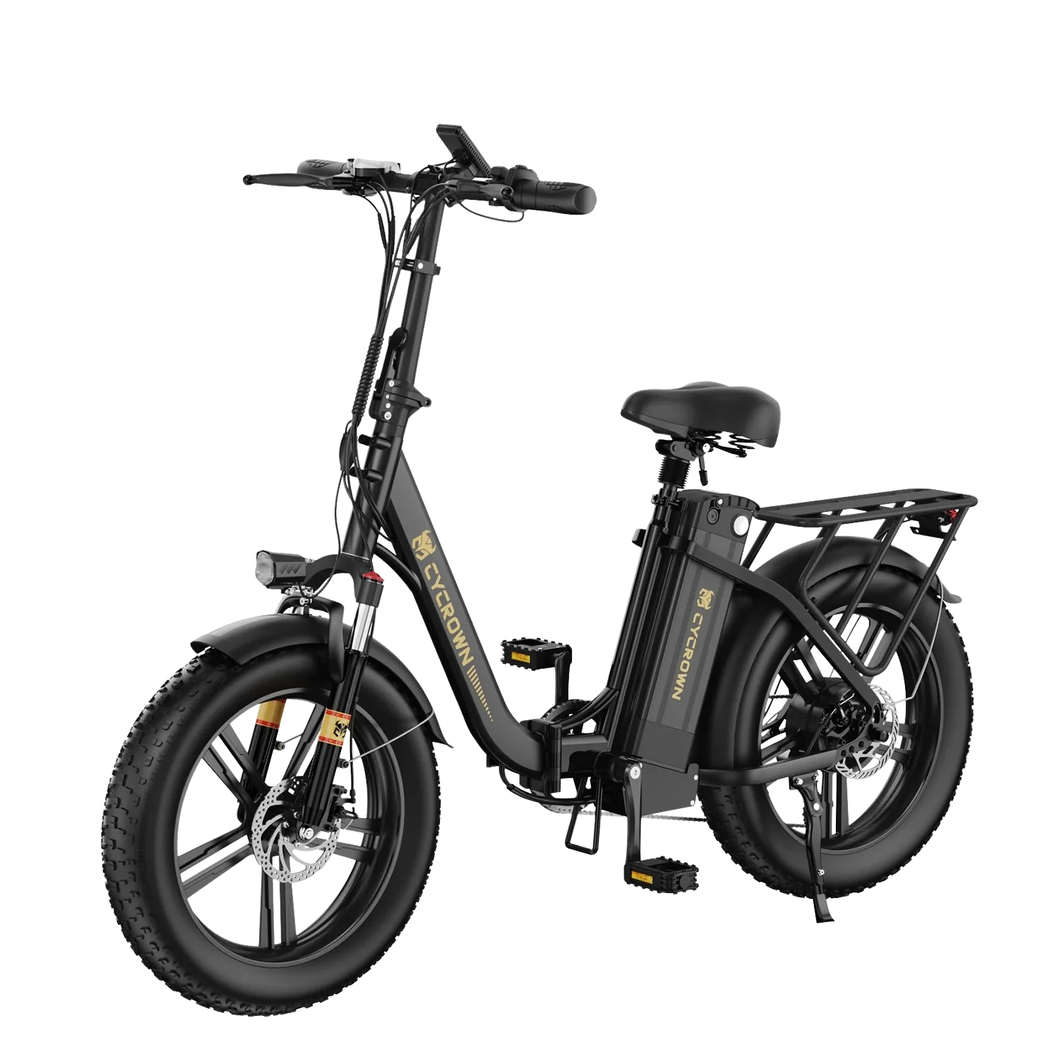 Cycrown CycFree Fat Tire Folding Electric Bicycle 7 Speed 20