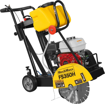 MechMaxx FS350H Concrete Floor Saw Honda GX160 Walk-Behind 14