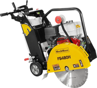 Honda GX390 Walk-Behind Concrete Floor Saw, 20 in Blade, 7 in Cutting Depth, FS480H