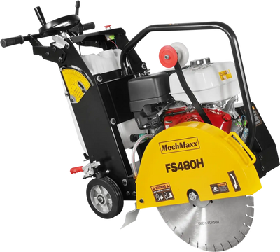 MechMaxx FS480H Concrete Floor Saw Honda GX390 Walk-Behind 20
