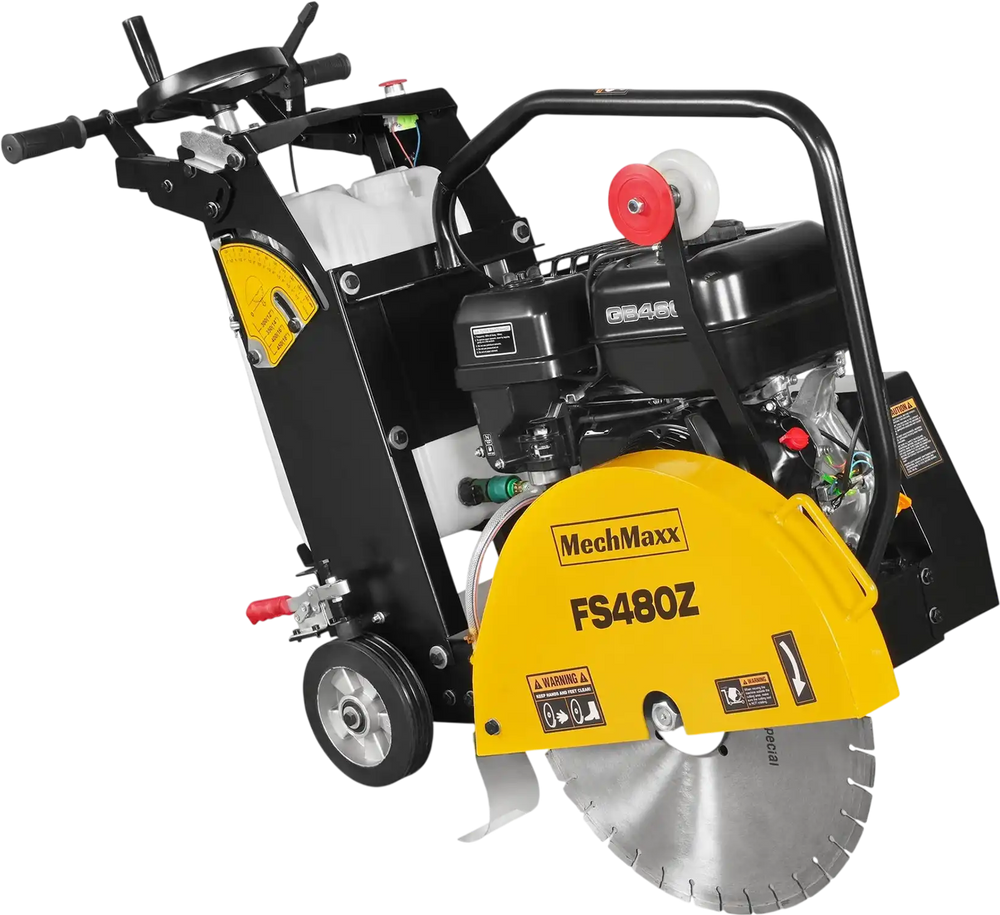 15 HP Walk-Behind Concrete Floor Saw, 20 in Blade, 7 in Cutting Depth, FS480Z