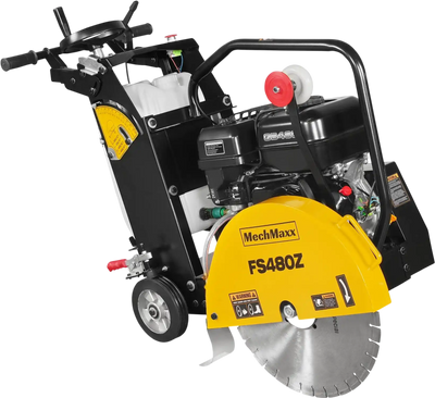 15 HP Walk-Behind Concrete Floor Saw, 20 in Blade, 7 in Cutting Depth, FS480Z