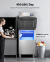 Vevor Commercial Ice Maker Head Unit Only 450 Lbs/Day Self-Cleaning with Touch Control New
