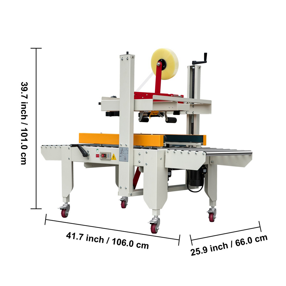 Vevor FXJ-4030 Automatic Double Flap Box Case Sealer Machine 180W New